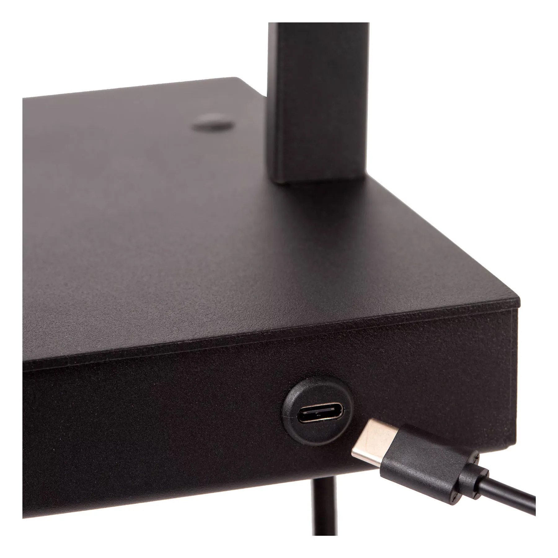 Lucide  Lampada da comodino con presa di ricarica USB e diffusore in tessuto Gregory - 60W