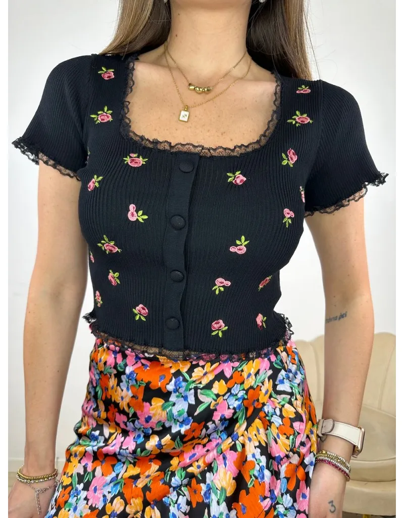 MAGLIA CALIA NERA