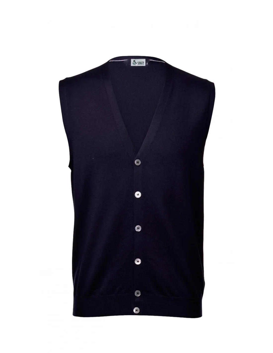 Maglia cardigan gilet sm lana blu taglie forti