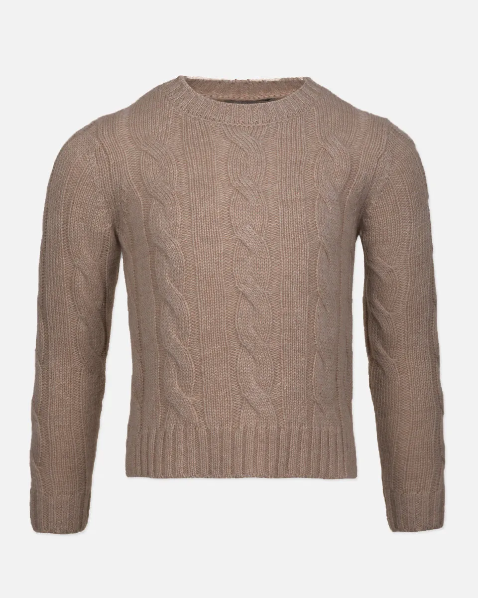 Maglia Cashmere Trecce Bambina