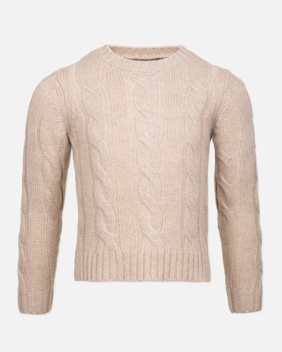 Maglia Cashmere Trecce Bambina