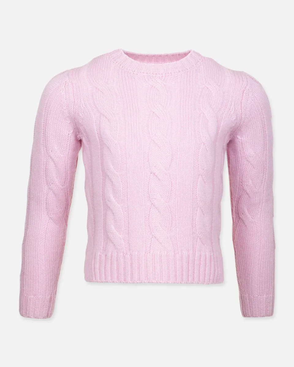 Maglia Cashmere Trecce Bambina