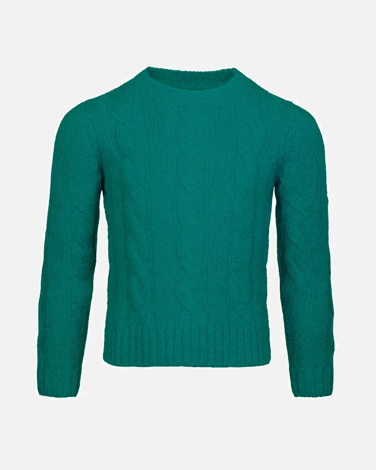 Maglia Cashmere Trecce Bambina