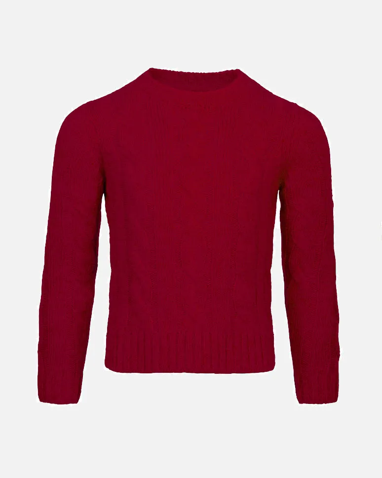 Maglia Cashmere Trecce Bambina