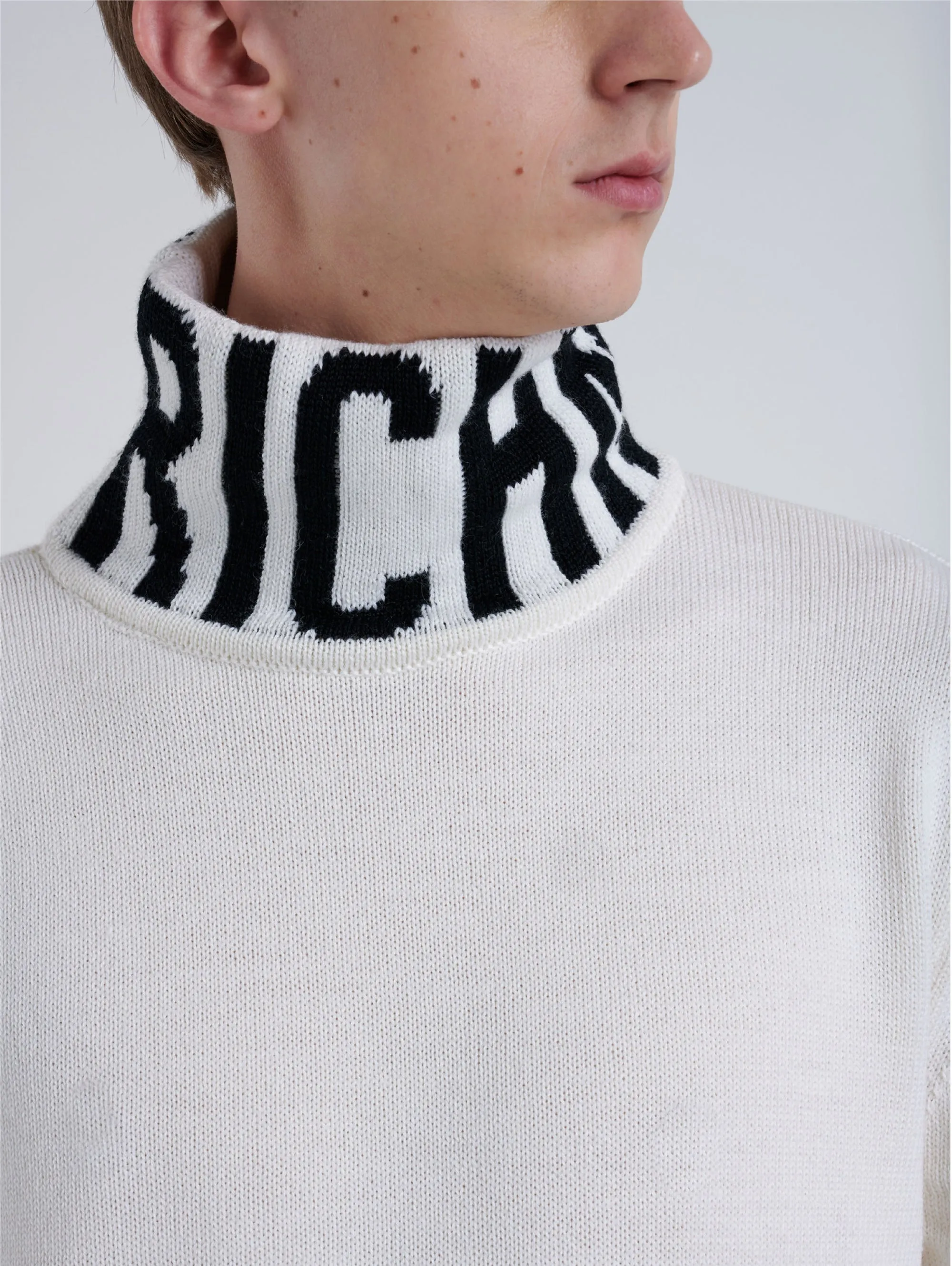Maglia Collo Alto Bianco