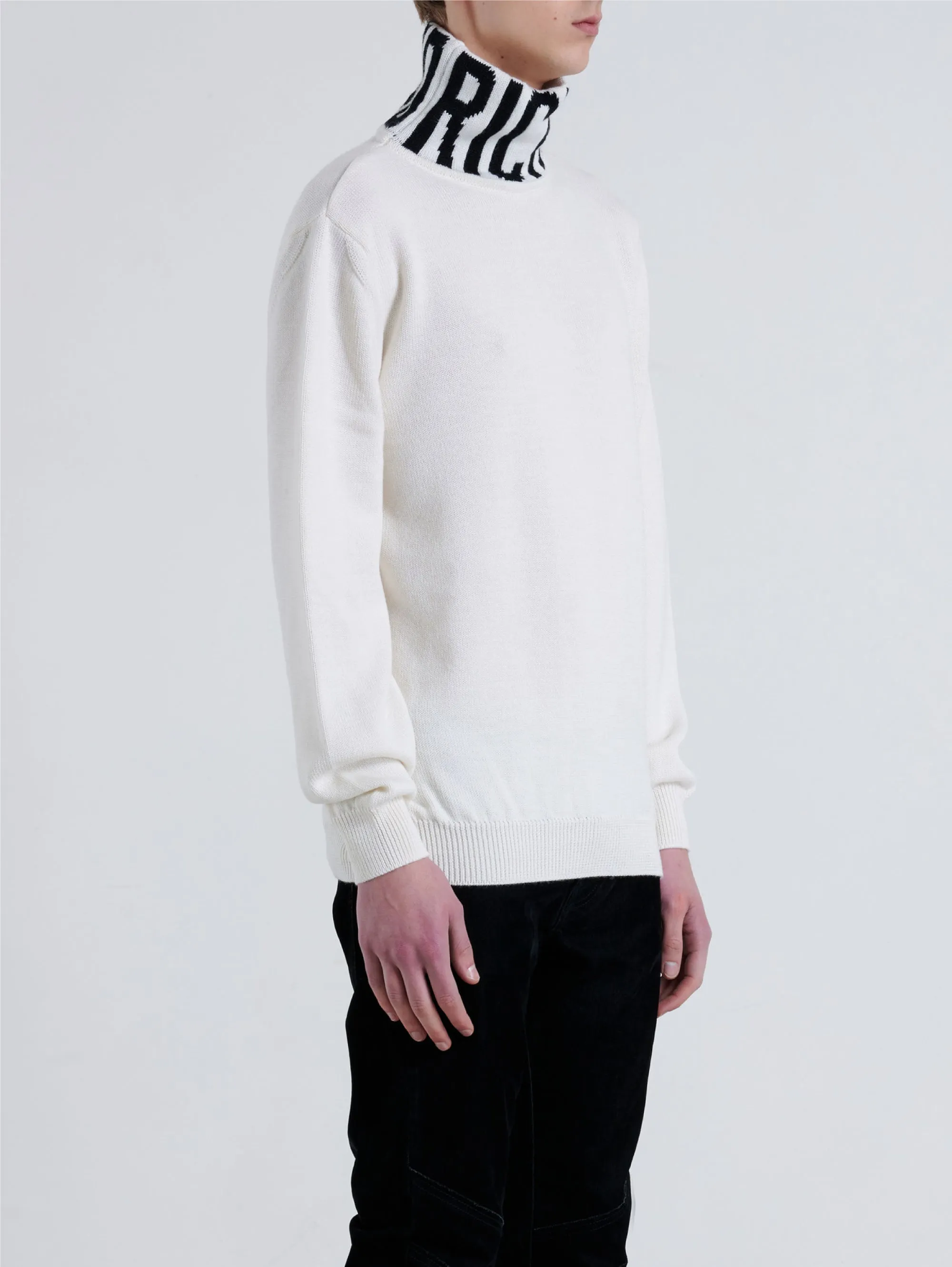 Maglia Collo Alto Bianco
