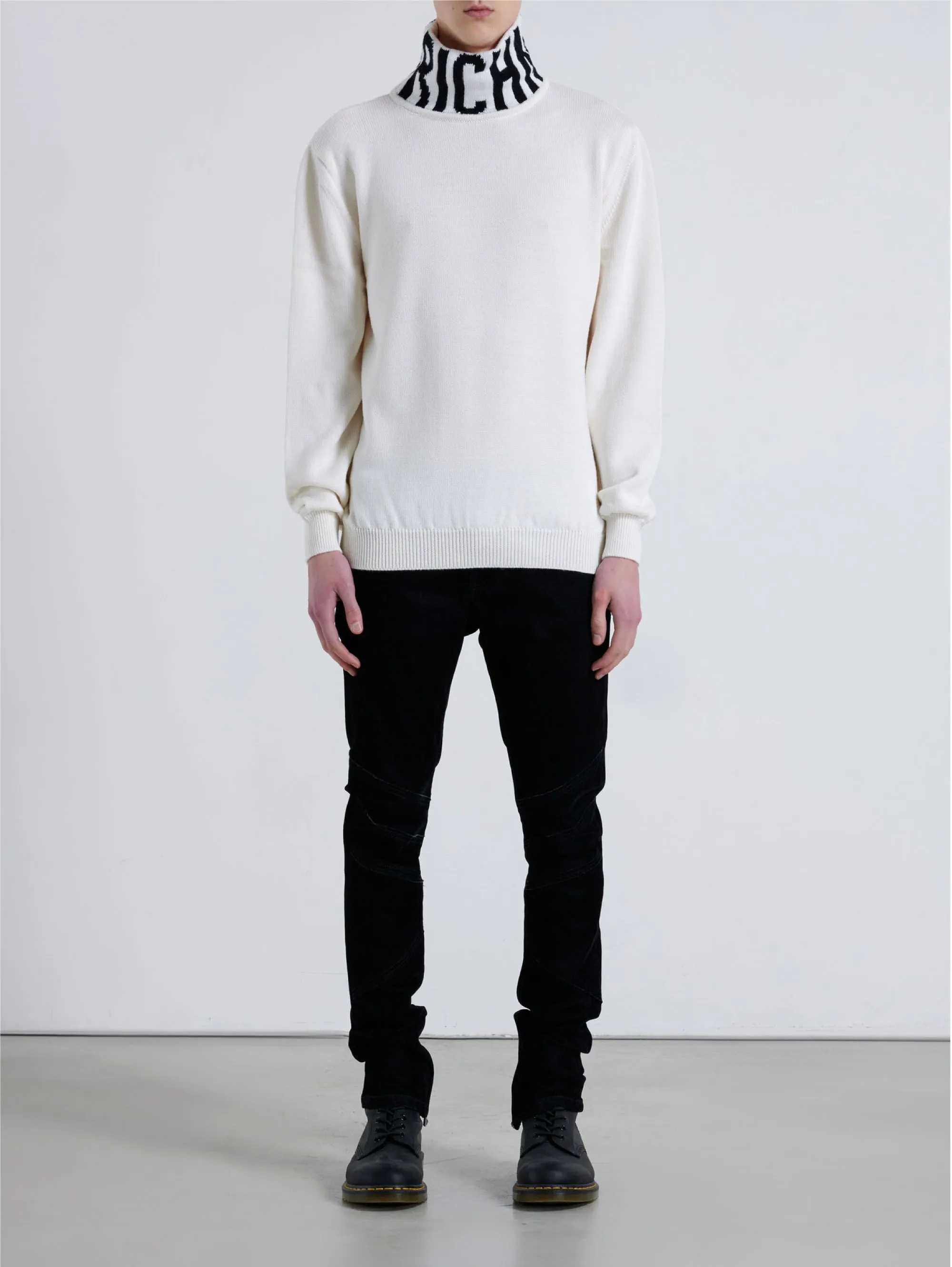Maglia Collo Alto Bianco