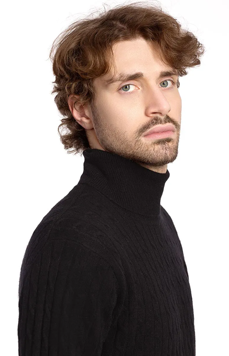 Maglia Collo Alto Treccia 2 fili