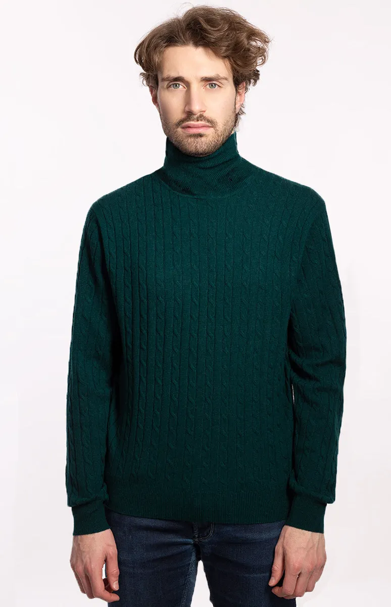 Maglia Collo Alto Treccia 2 fili