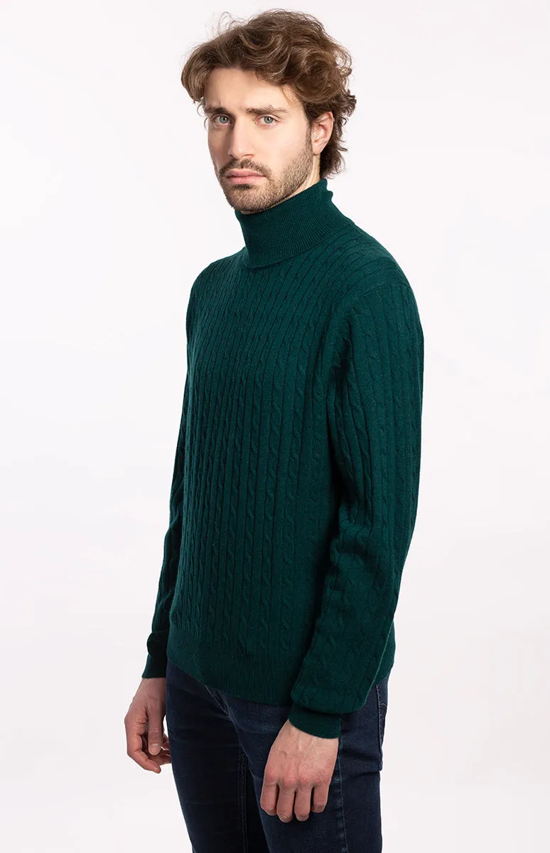Maglia Collo Alto Treccia 2 fili