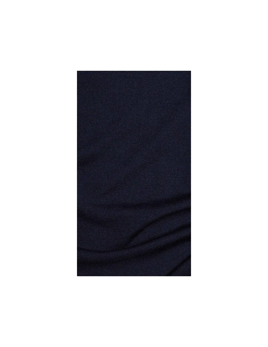 Maglia collo v ml lana blu taglie forti