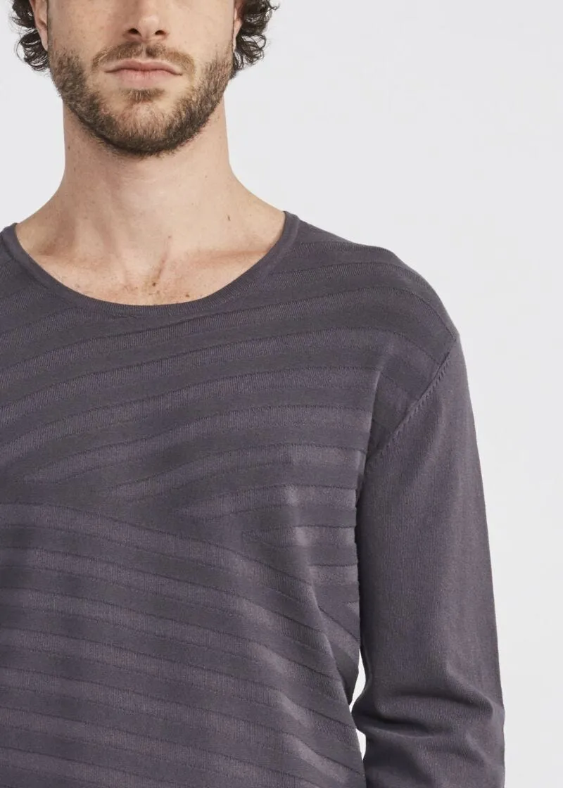 Maglia con intarsio a rilievo