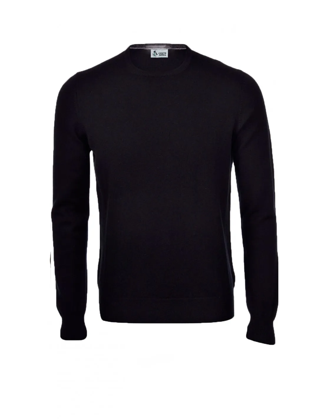 Maglia girocollo ml lana merino 4 stagioni nero