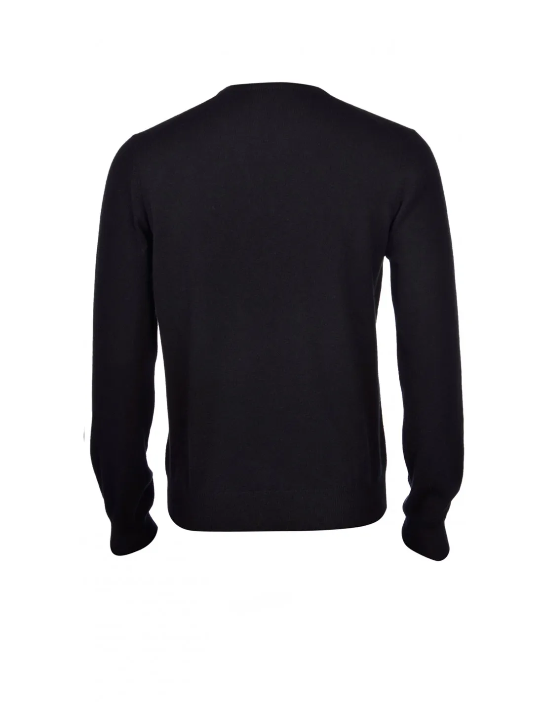 Maglia girocollo ml lana merino 4 stagioni nero