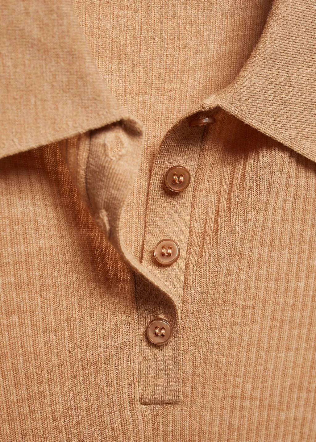 Maglia lana collo polo