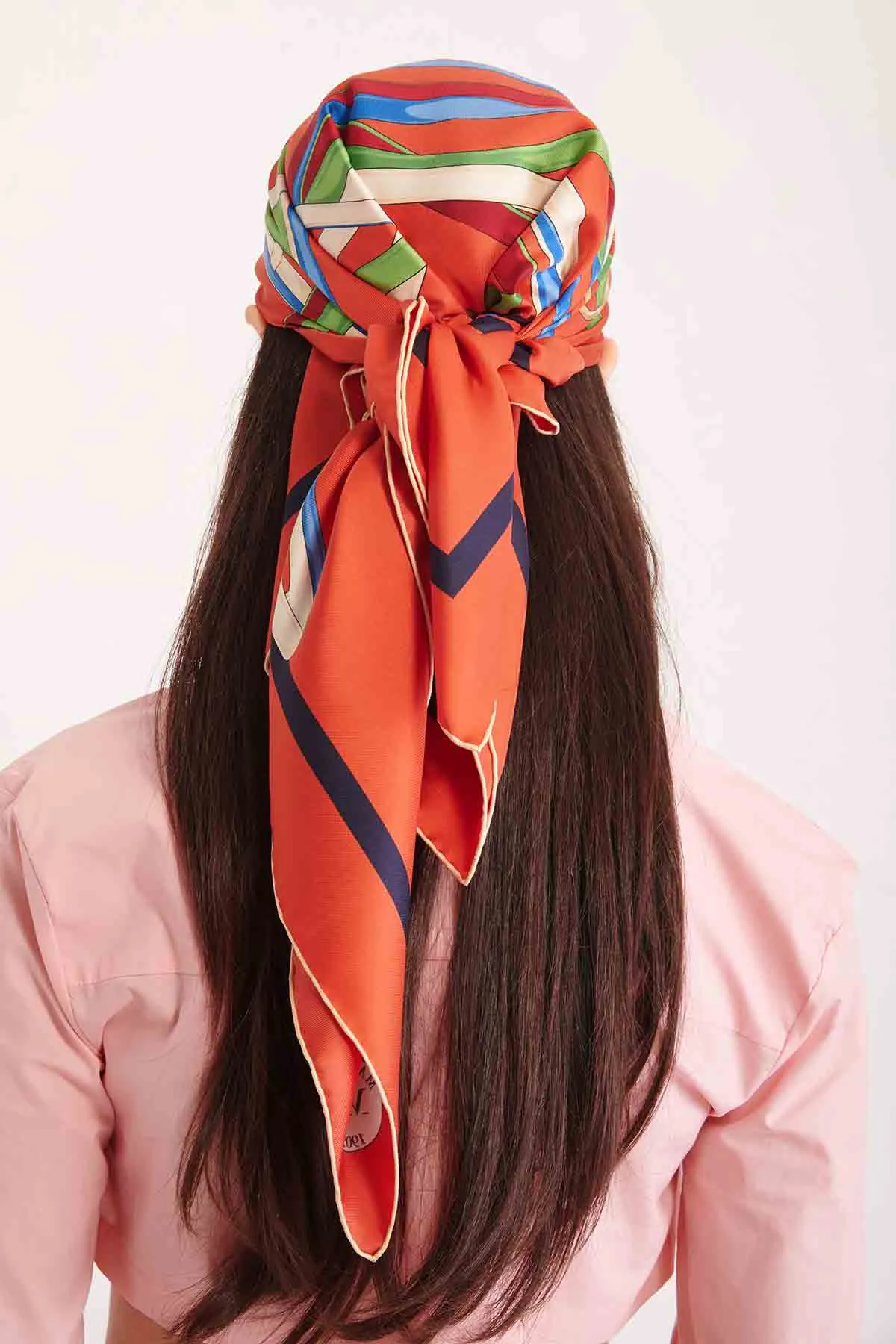 MANTERO Foulard in seta con stampa “cinture”