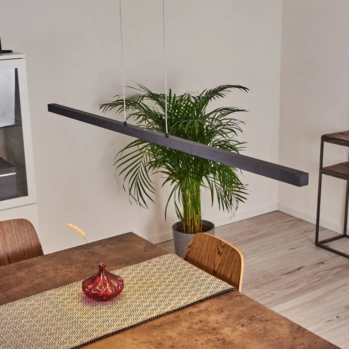 Mattawan Lampada a Sospensione LED Nero, 1-Luce