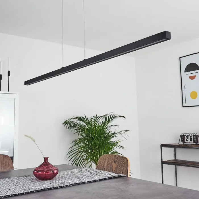 Mattawan Lampada a Sospensione LED Nero, 1-Luce