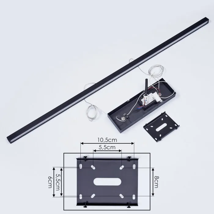 Mattawan Lampada a Sospensione LED Nero, 1-Luce