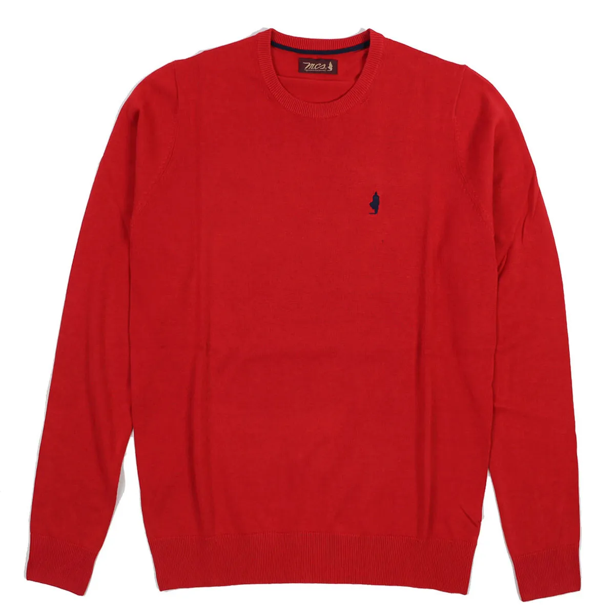 MCS pullover uomo girocollo colore rosso