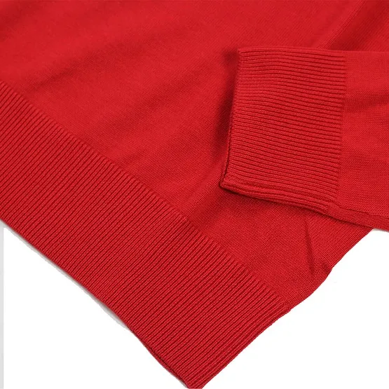 MCS pullover uomo girocollo colore rosso