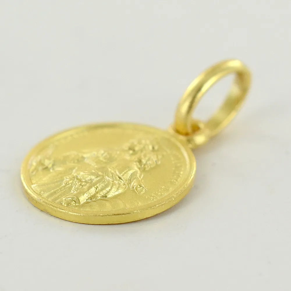 Medaglia in oro giallo Madonna Ausiliatrice 10 mm