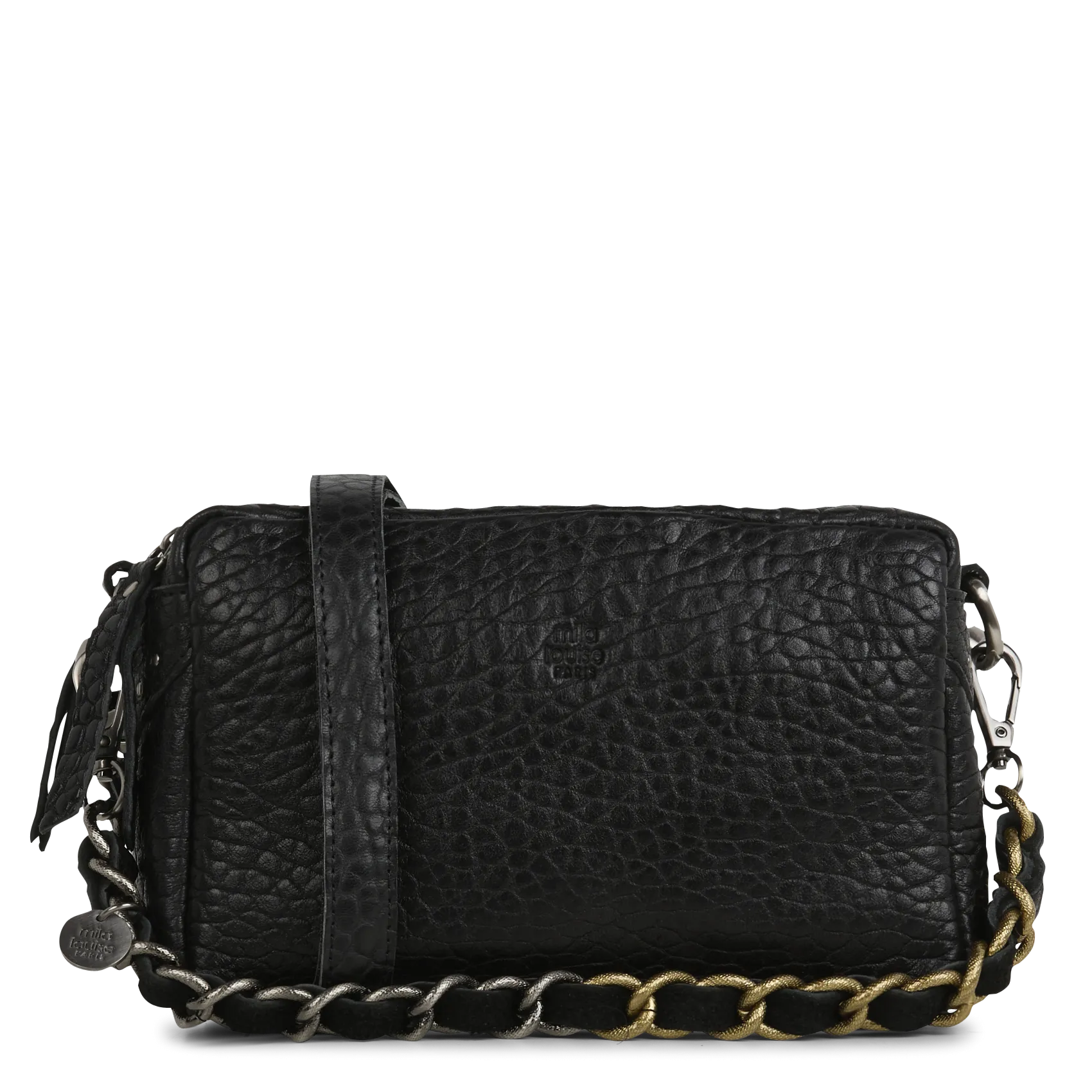  MILA LOUISE   MAMA - Borsa a bandoliera in pelle | Nero