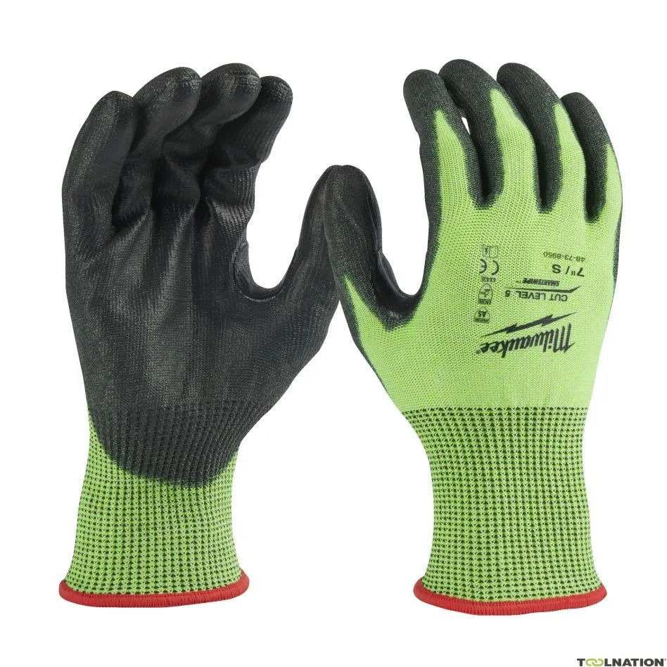 Milwaukee Accessori 4932479931 Guanti da lavoro Hi-vis classe di taglio 5/E - 7/S - 1 paio