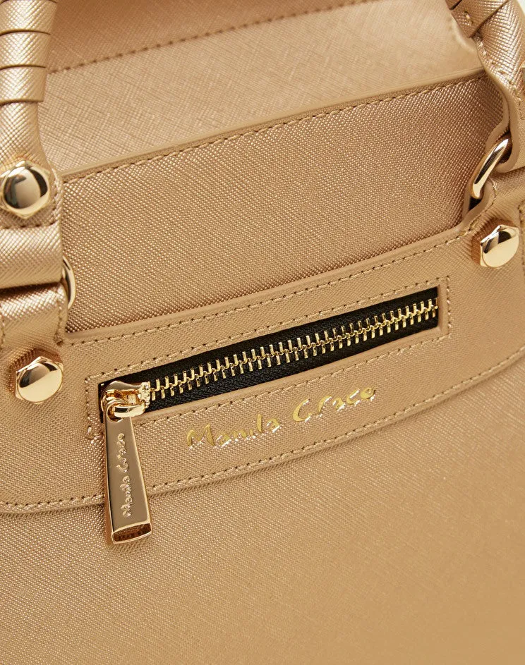 Mirama Medium Bag with Manila Grace Logo / Gold