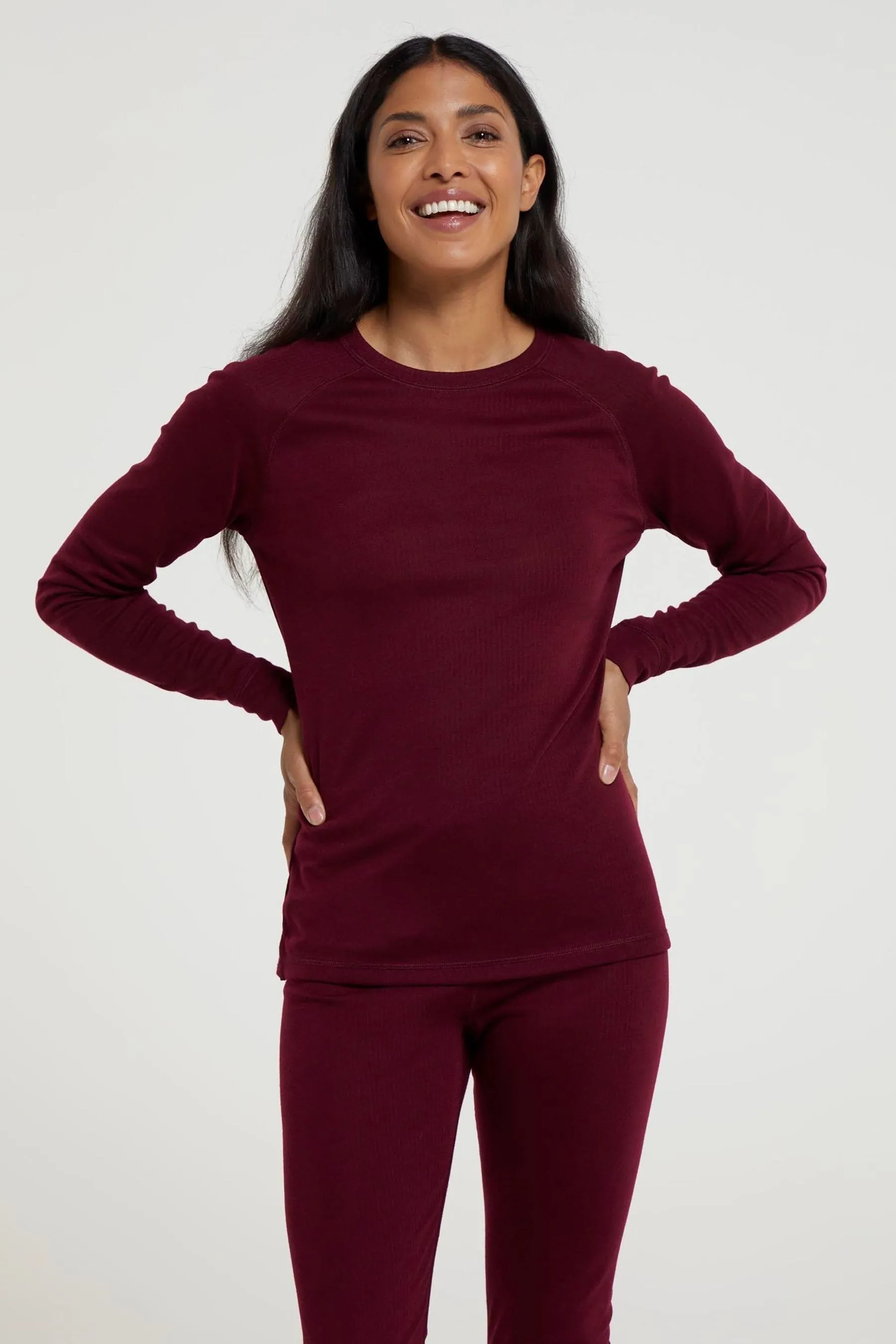 Mountain Warehouse Donna - Talus - Top termico con scollo rotondo