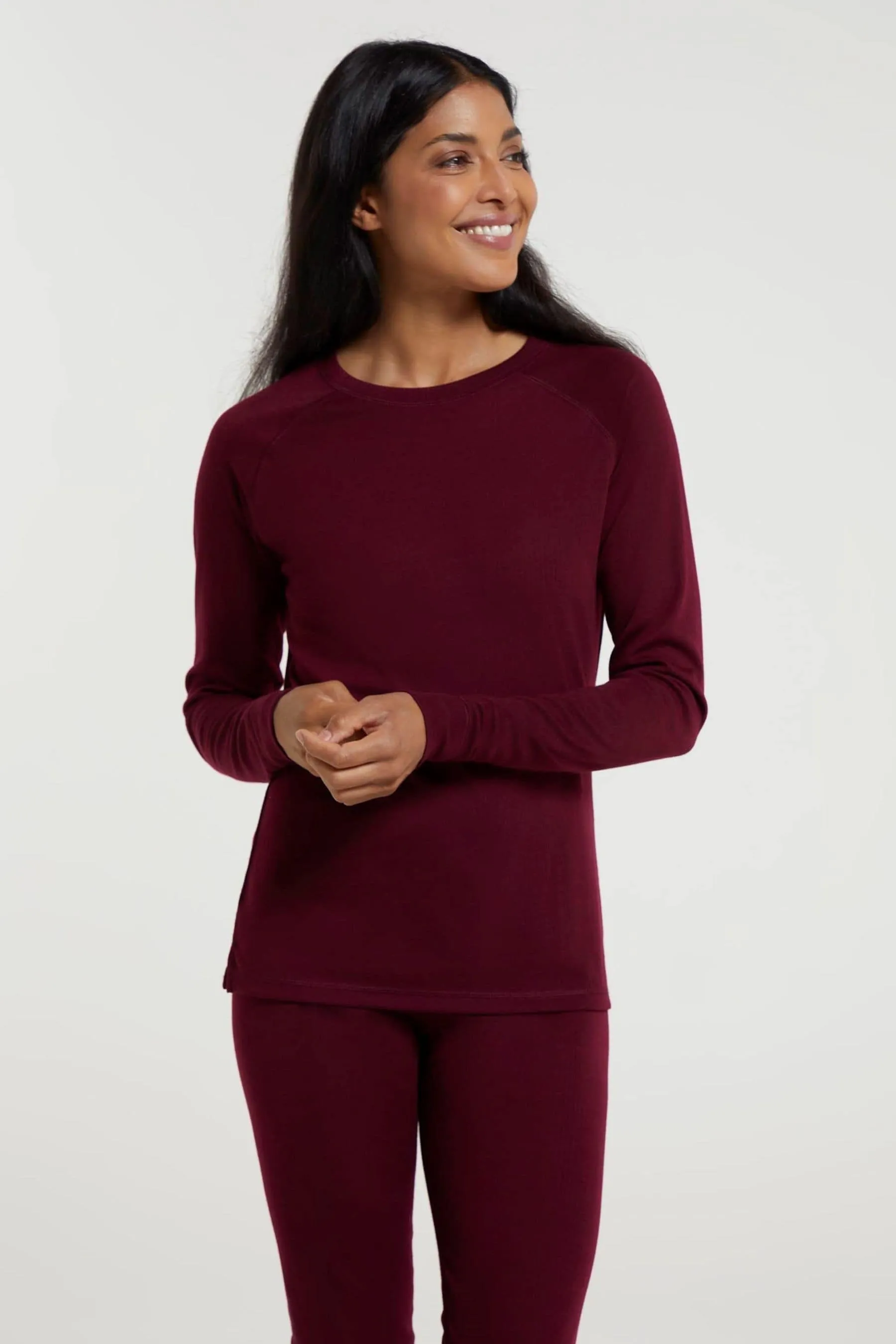 Mountain Warehouse Donna - Talus - Top termico con scollo rotondo