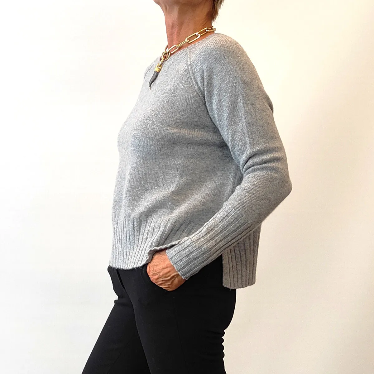 Must Have – Maglia Cashmere Boxy Grigio