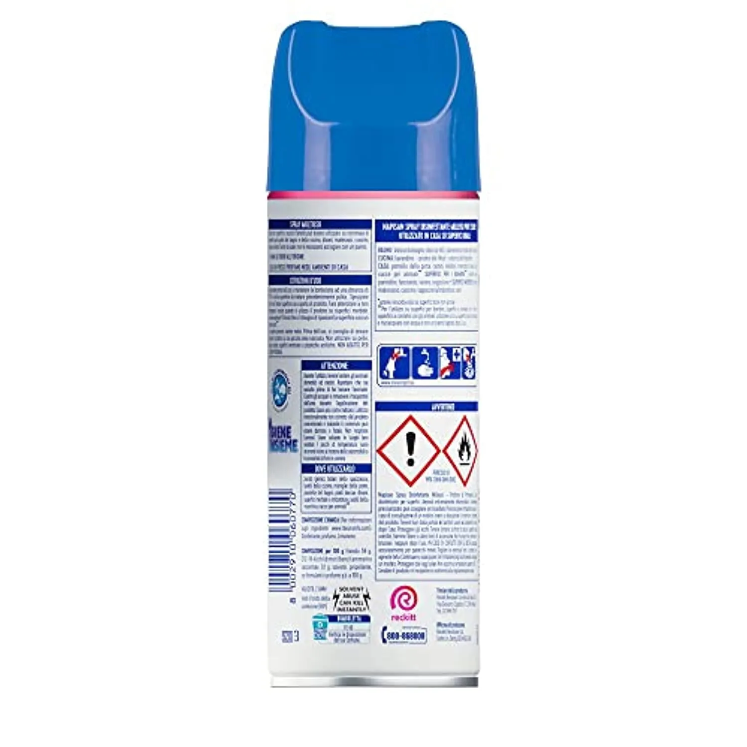Napisan Spray Disinfettante Ambienti Milleusi, Disinfettante Spray per Tessuti e Superfici, Fragranza Profumo Di Primavera, Cont