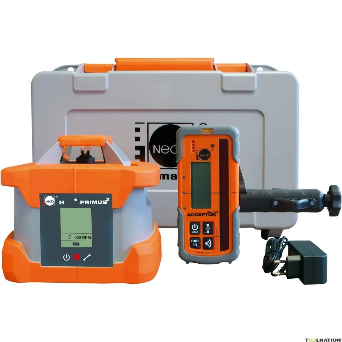 Nedo 472022 Primus2 H Laser da costruzione + ricevitore di accettazione digitale!
