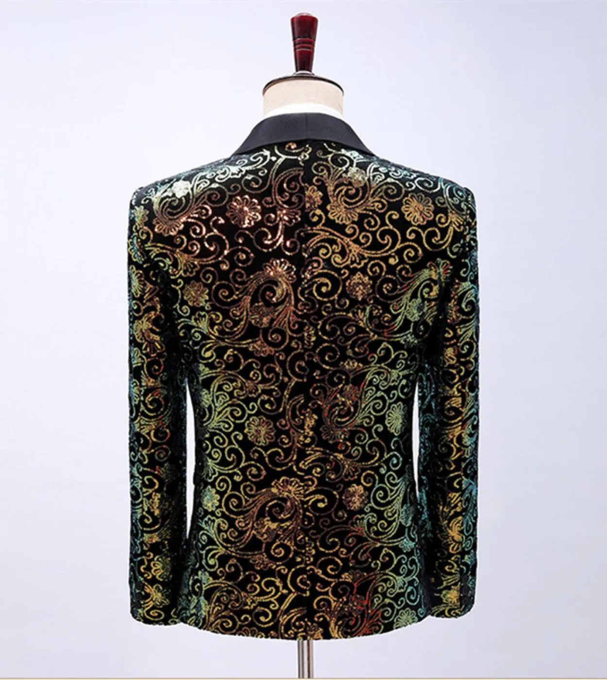 New Fashion Paillettes Blazer Uomo Stage Party Giacca da uomo Performance di lusso Blazer da uomo Wedding Dj Singer Costume Hom