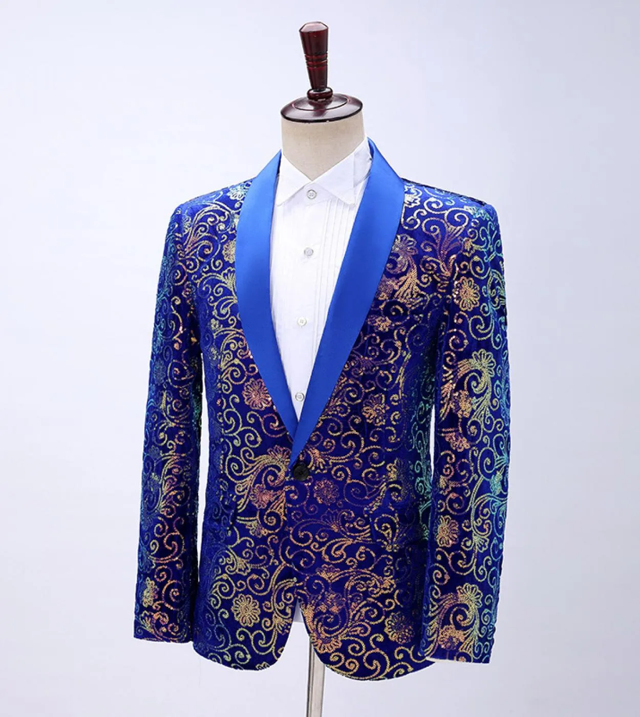New Fashion Paillettes Blazer Uomo Stage Party Giacca da uomo Performance di lusso Blazer da uomo Wedding Dj Singer Costume Hom