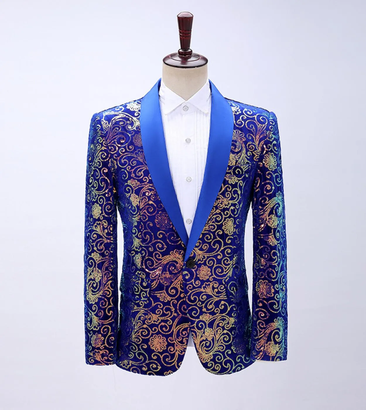 New Fashion Paillettes Blazer Uomo Stage Party Giacca da uomo Performance di lusso Blazer da uomo Wedding Dj Singer Costume Hom
