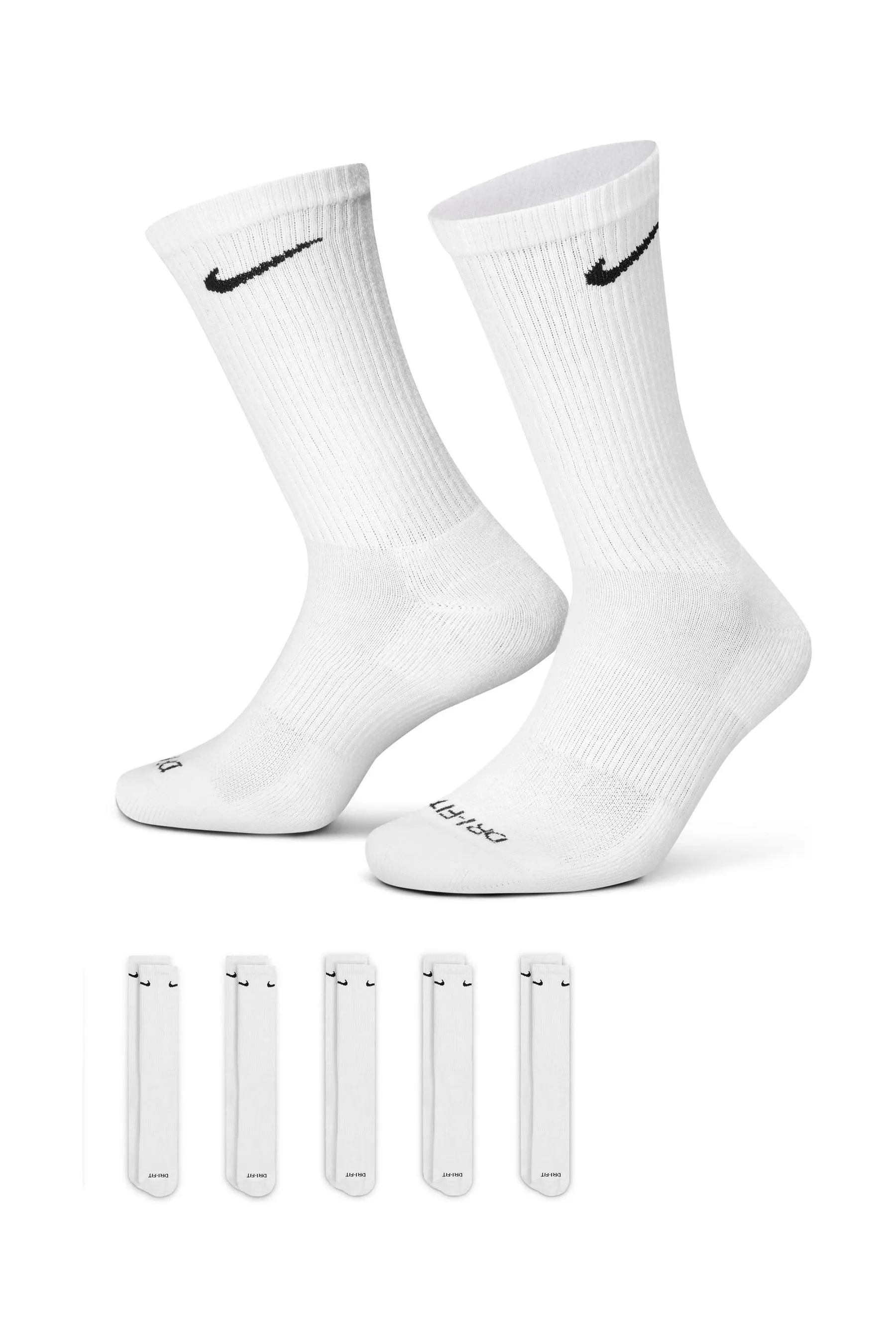 Nike - Everyday Plus - Maglia girocollo imbottita Calzini da 6 Confezione