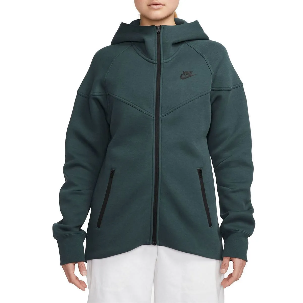      NIKE FELPA FULL ZIP CON CAPPUCCIO TECH FLEECE DONNA  