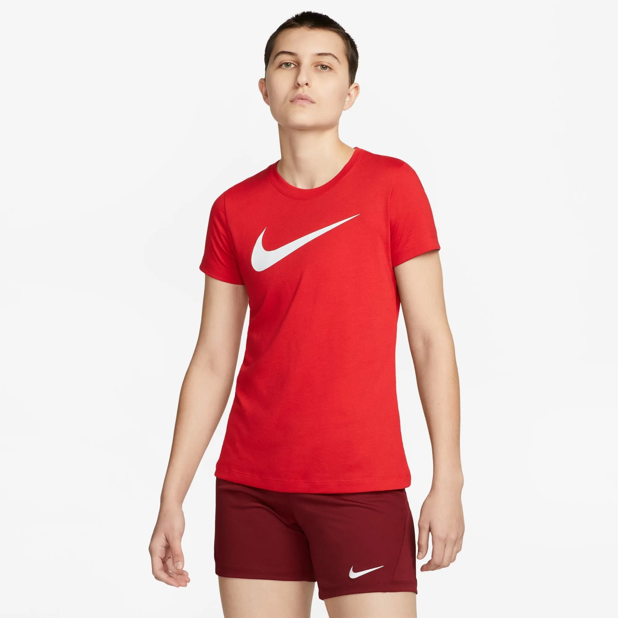 Nike t-shirt rosso stampa   