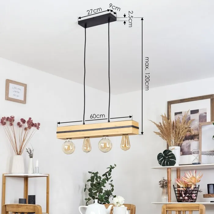 Noulens Lampada a Sospensione Écru, 4-Luci