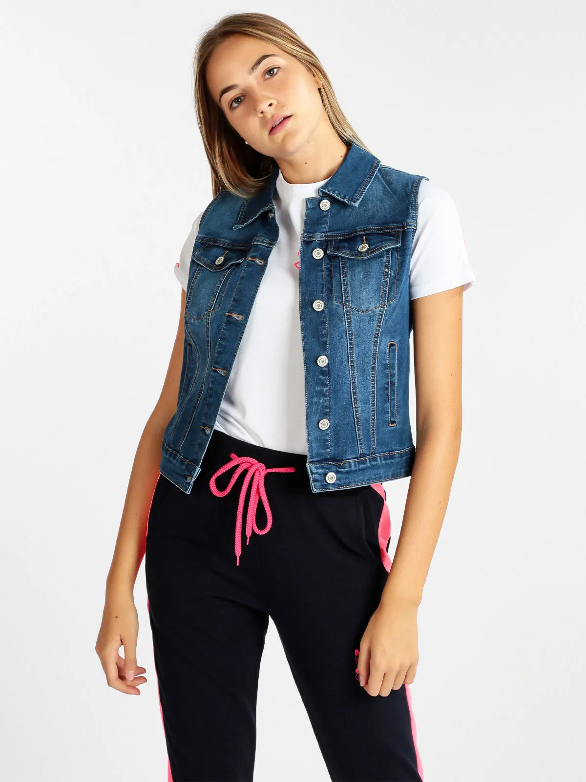 Nove&Nove Gilet en jean femme