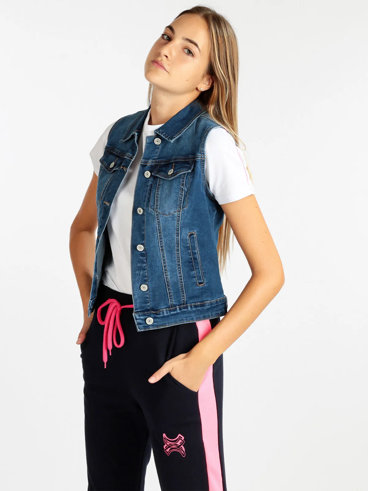 Nove&Nove Gilet en jean femme
