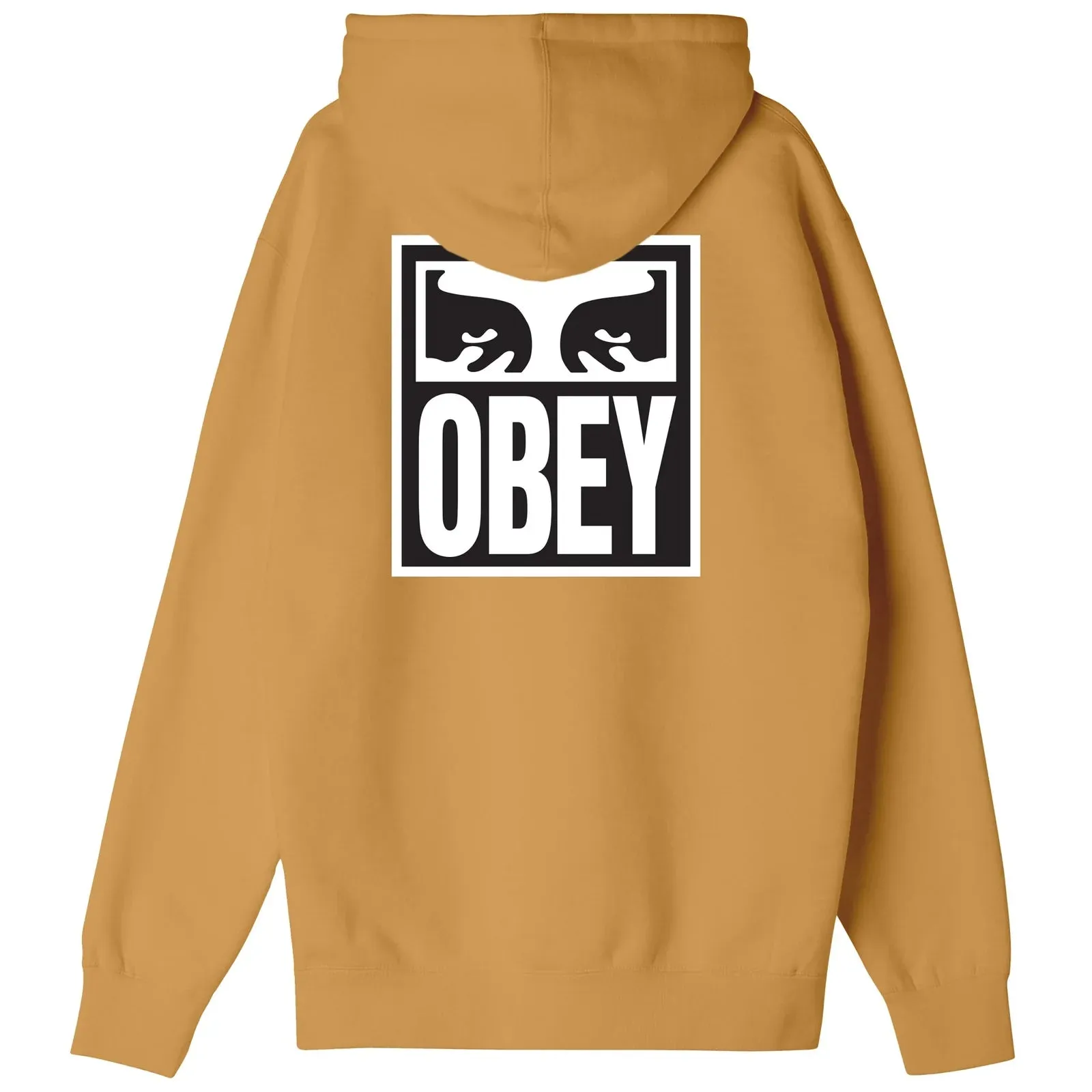 Obey men's sweatshirt with hood Eyes Icon II Heavyweight 117462142 ocher