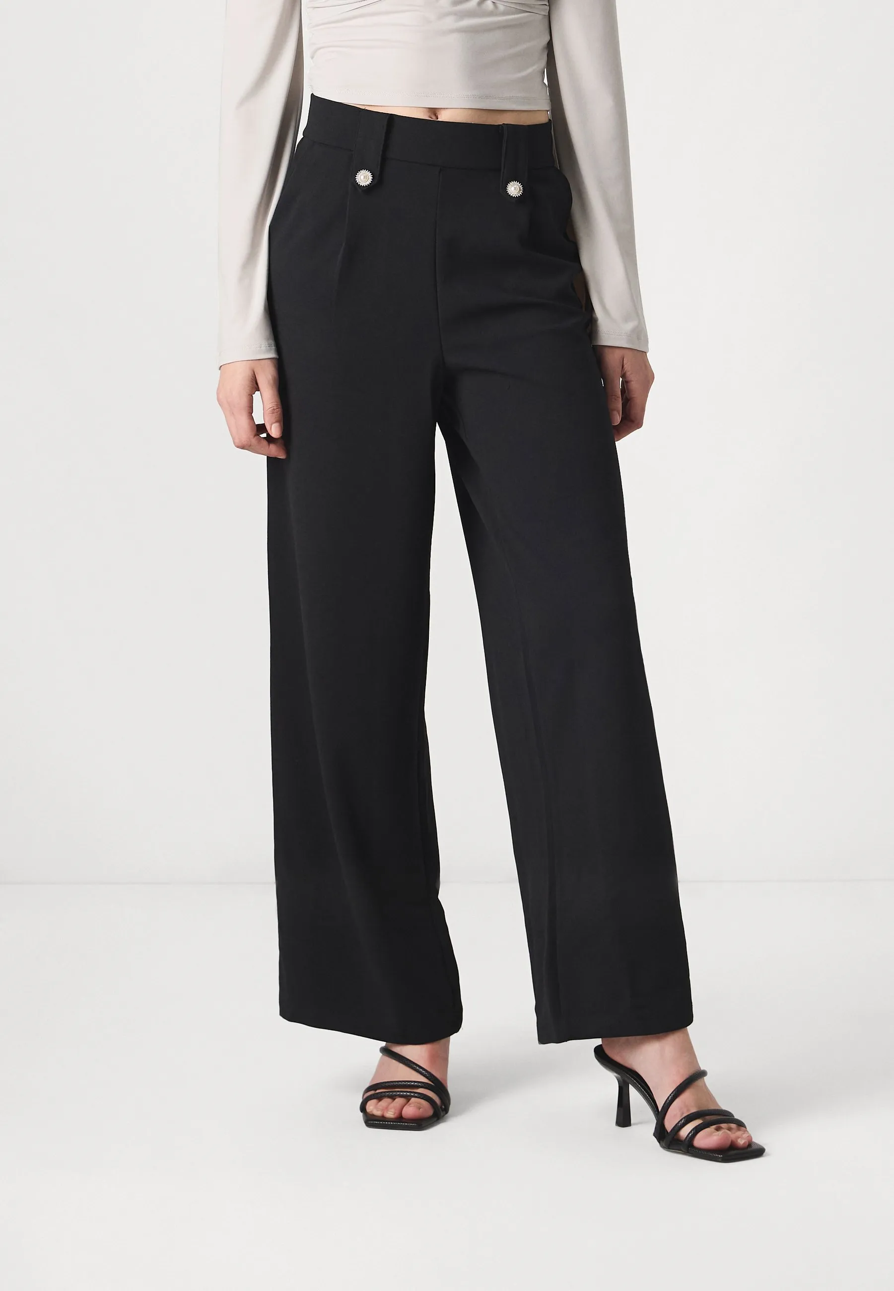 ONLSANIA BUTTON PANT - Pantaloni