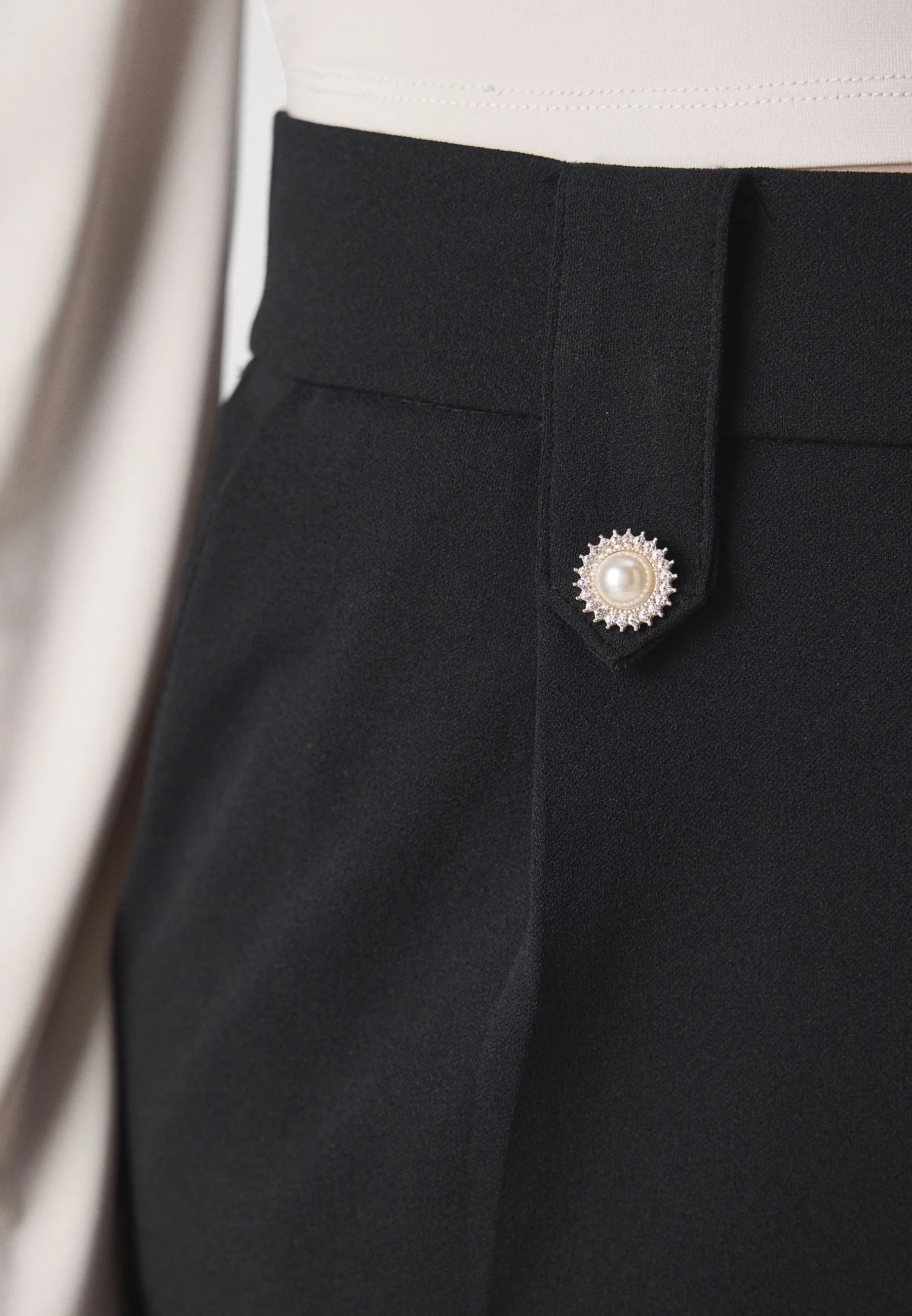 ONLSANIA BUTTON PANT - Pantaloni