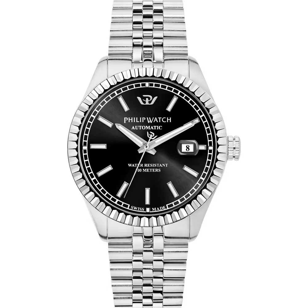 Orologio Solo Tempo Automatico Nero Uomo Philip Watch Caribe R8223597023