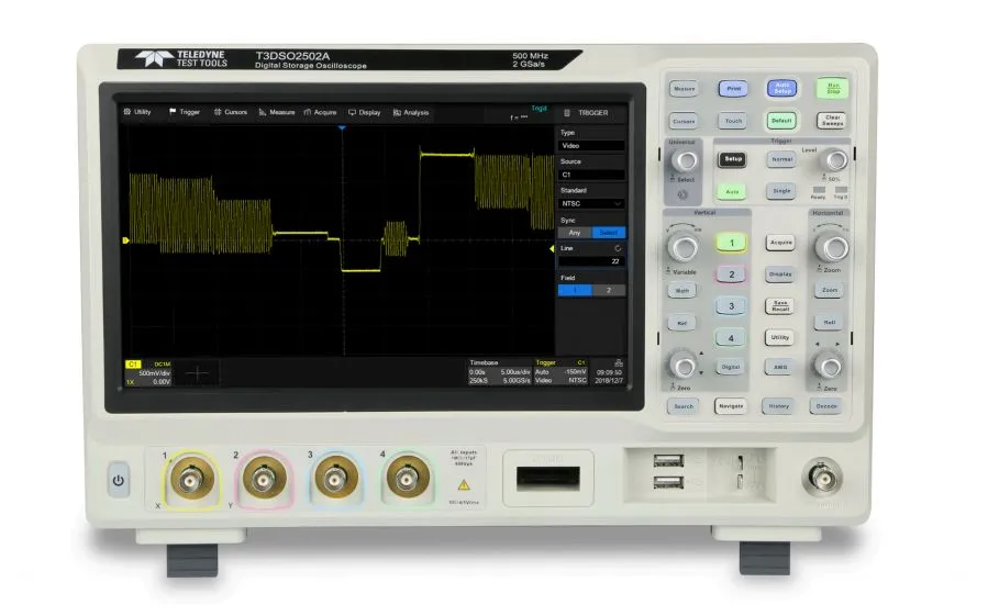 Oscilloscopio Da banco Teledyne LeCroy T3DSO2104A, 4 ch. analogici, 100MHz