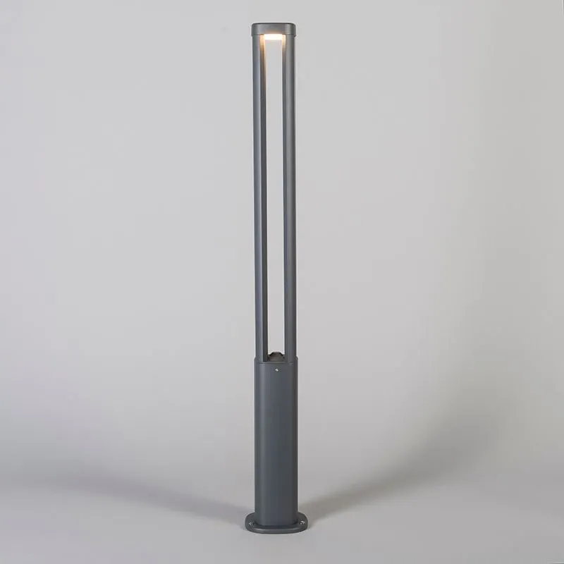 Palo da giardino 'Kalahari 80' moderno grigio/plastica - include LED / esterno