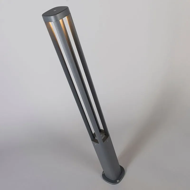 Palo da giardino 'Kalahari 80' moderno grigio/plastica - include LED / esterno